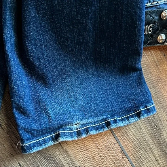 Miss Me Stitched Pocket Bootcut Jeans Size 28 - Picture 7 of 9